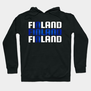 The flag of Finland / Blue Cross Flag Hoodie